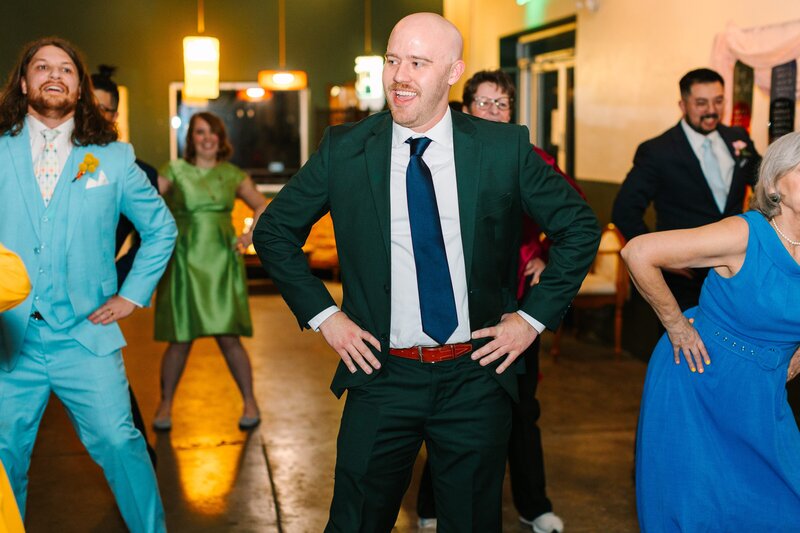 A wedding flash mob to The Time Warp from the Rocky Horror Picture Show