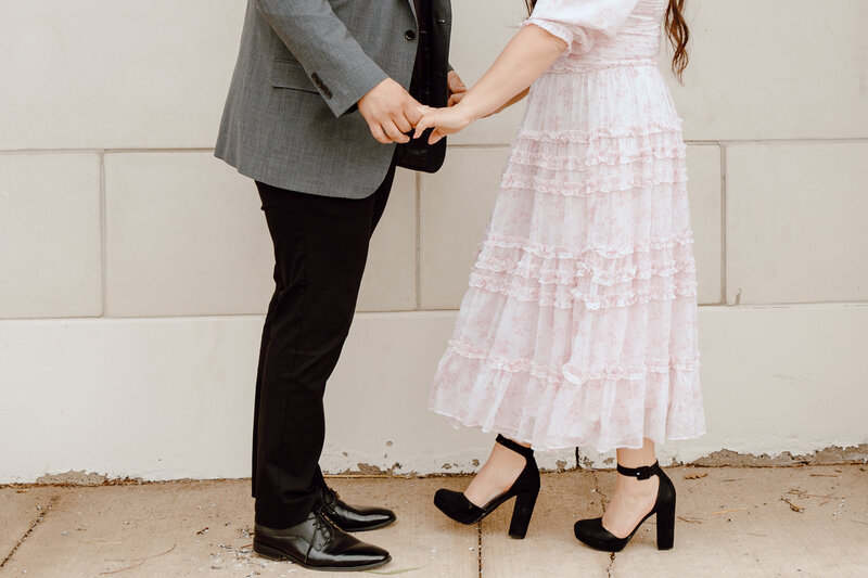 Candid detail engagement photos