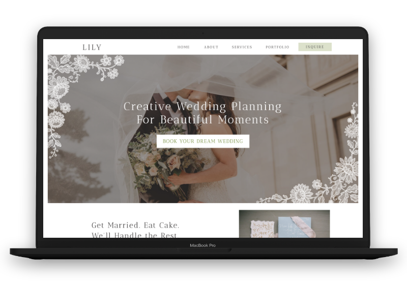 lace themed web designed