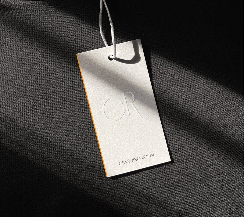 label design with logo