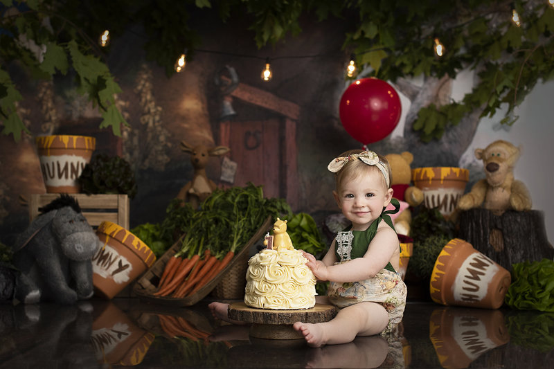 winnie the pooh smash cake outfit