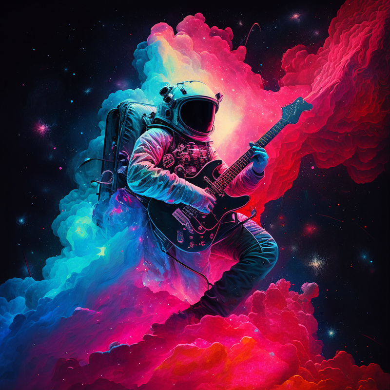 Nick0079_an_astronaut_in_space_playing_an_electric_guitar_float_cfa67ee6-9cd4-4c6e-8d1c-8e7a2378c151