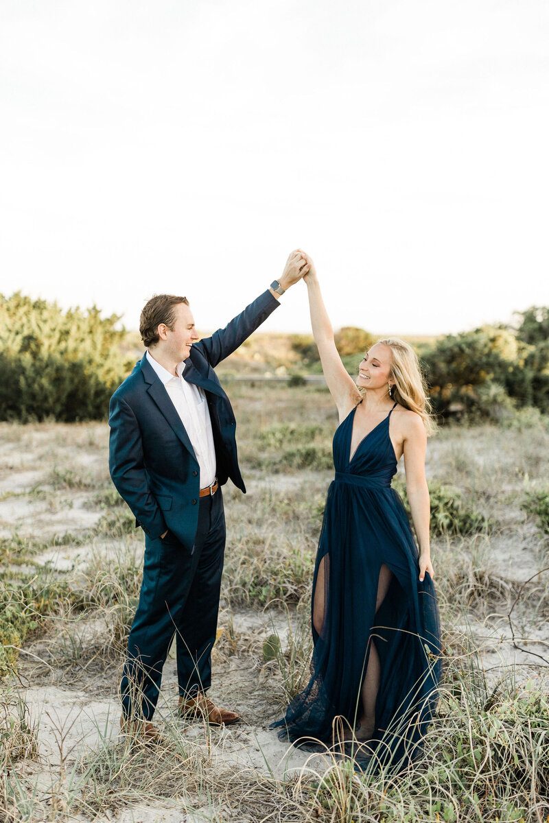 natural Engagement Photo | Wrightsville Beach NC | The Axtells Photo and Film