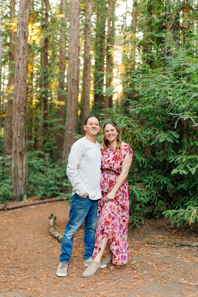 Outdoor family photo shoot in Redwood Forest