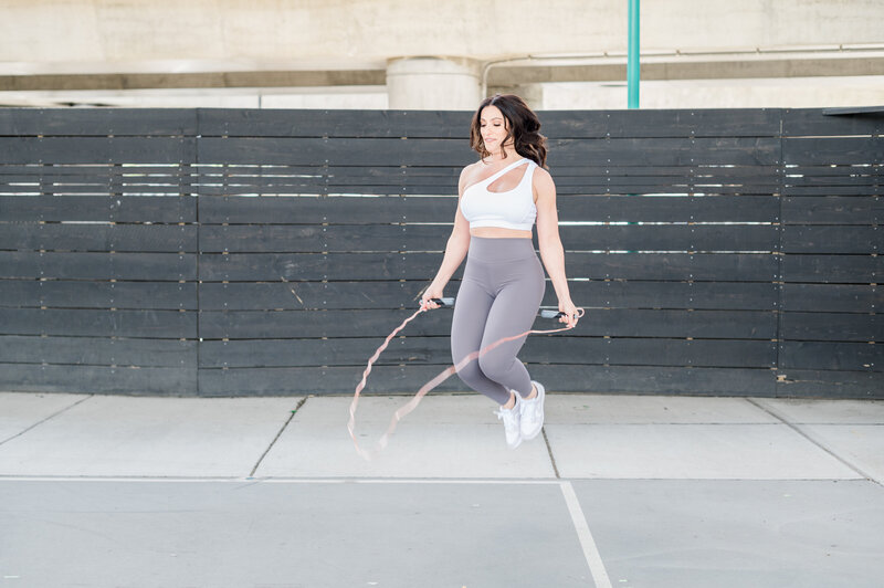 Christina Pirolli Building Strength while jumping rope