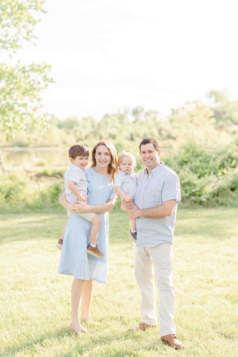 Family smiling during Prince William County, Virginia session