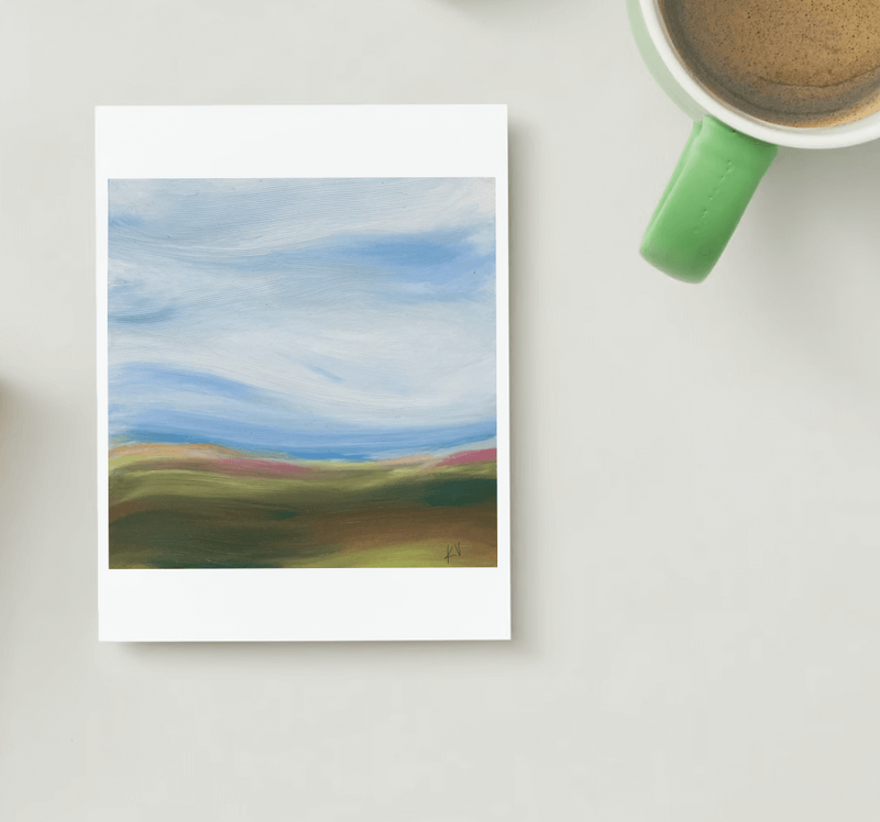 The Clearing mock up white desk