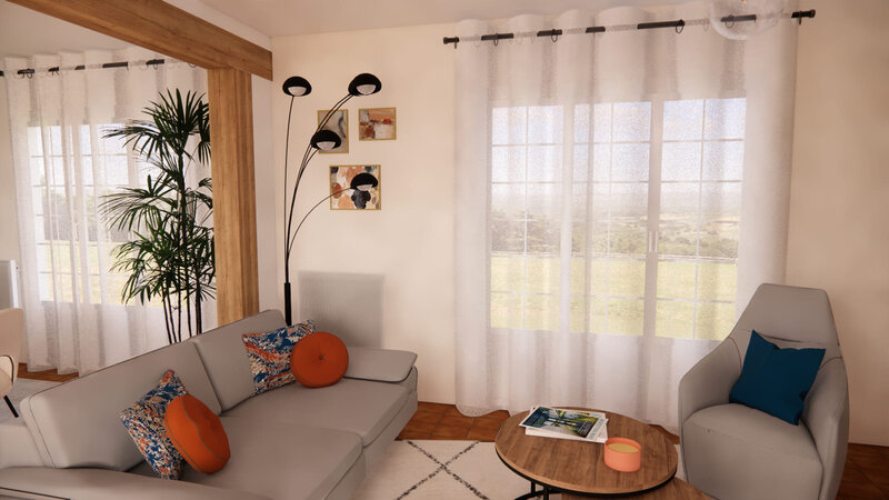 Sejour modernise projet Richelieu Sandrine Meurice Decoration