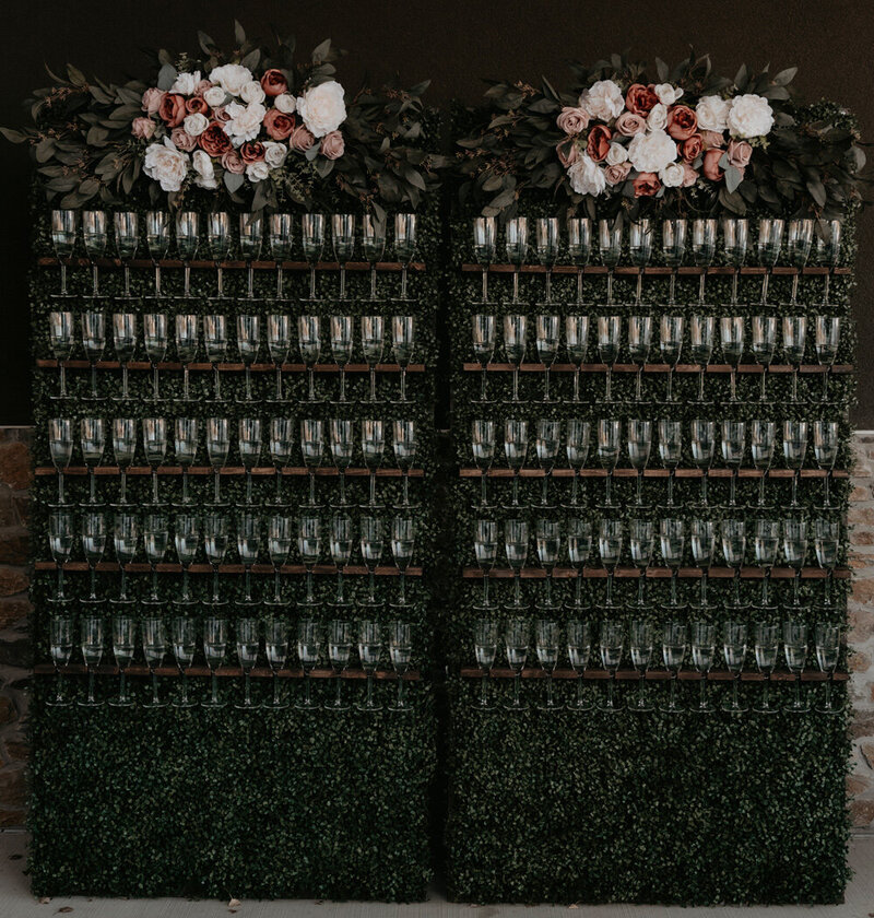 Box wood champagne wall 3- Rori Ranch Rentals