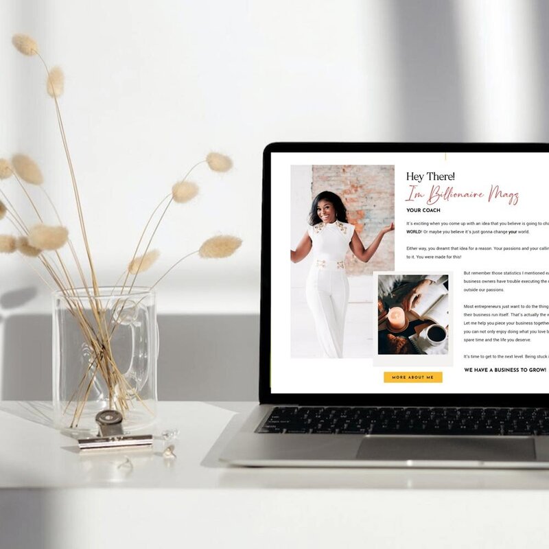 Embark on a journey of growth and empowerment from the moment you land on Magda's full website homepage. Designed to captivate by a Showit Web Design expert, this layout sets the stage for success.