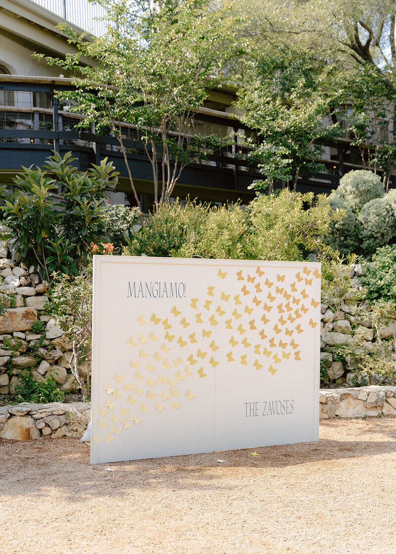 A modern wedding seating chart designed by Austin's best stationer, Eventive Designs.