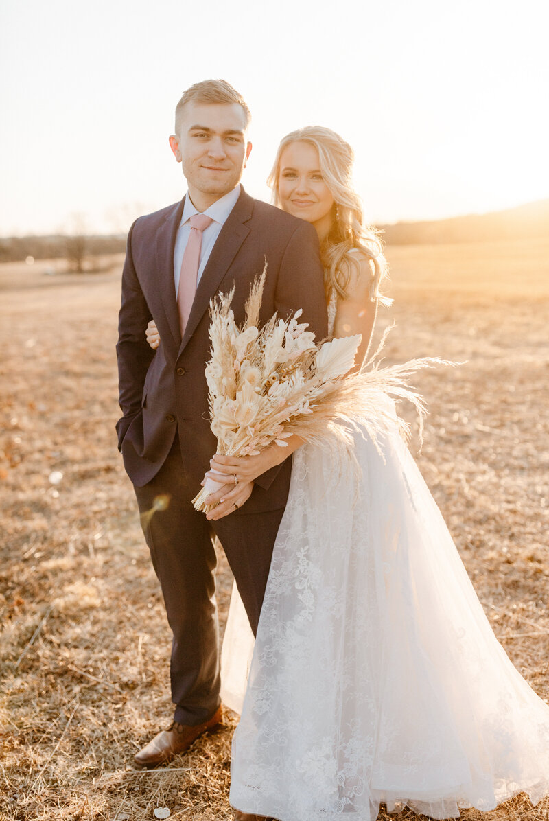bride and groom at elopement in Northern California