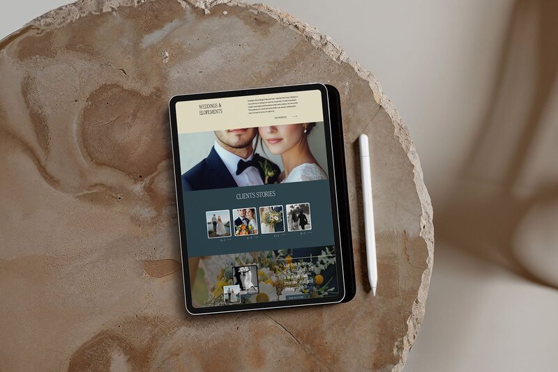 website template for boudoir photographer 