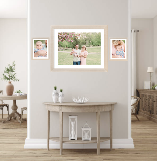 Family photos in frames on wall york pa