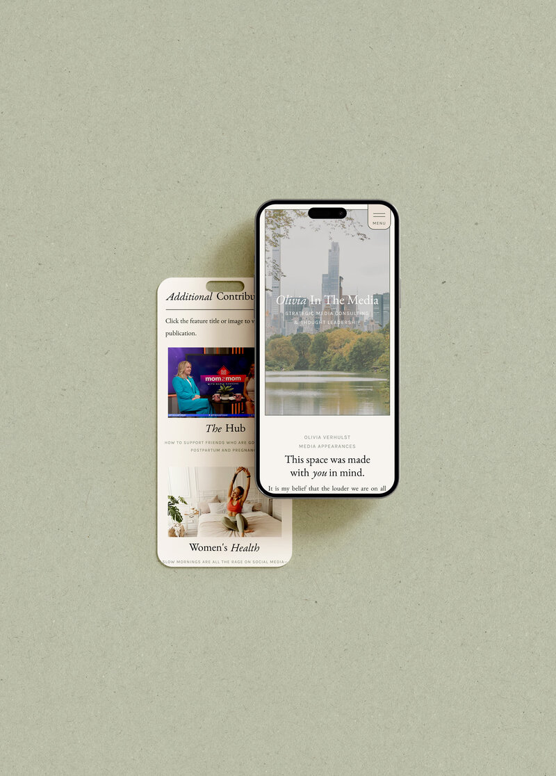 A smartphone displays a city photo alongside a card, showcasing a blend of urban scenery and personal details.