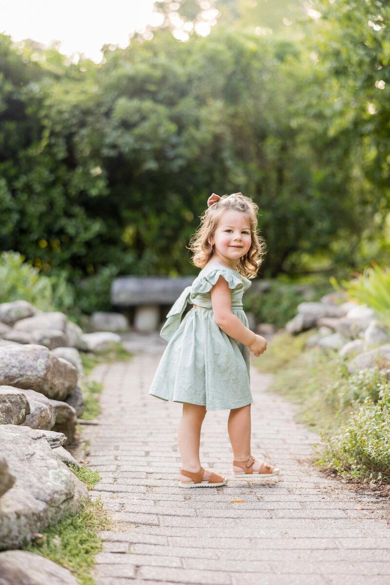 acton arboretum family photo session two year old