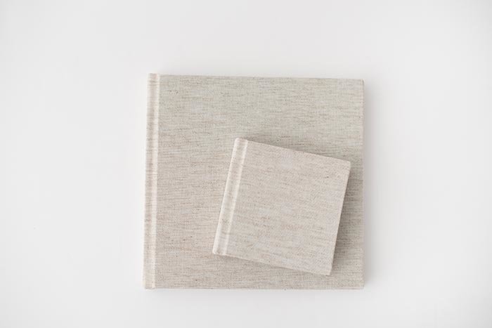 Linen and 4 inch book