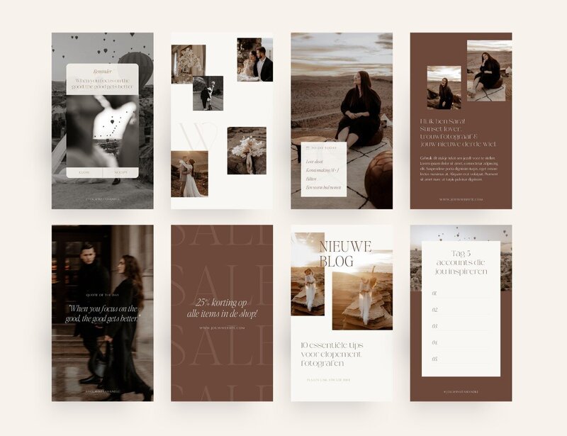Luxe fotograaf Instagram story templates