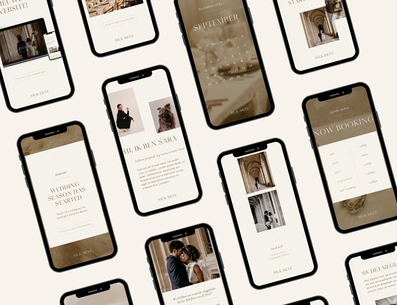 Elegante Instagram story templates voor fotografen