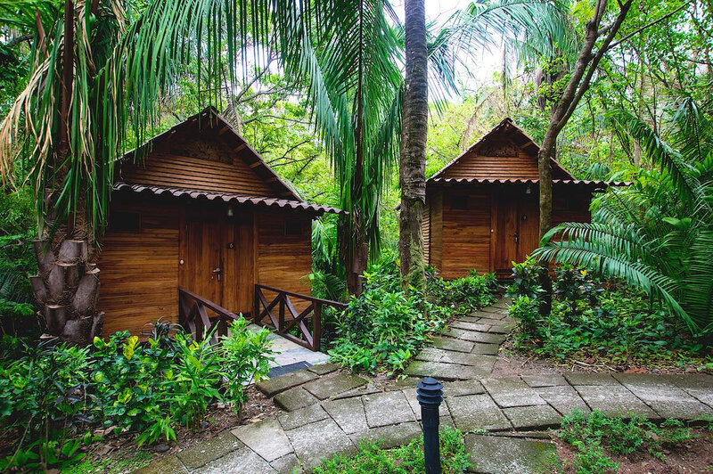 outside wooden eco cottage blue spirit costa rica