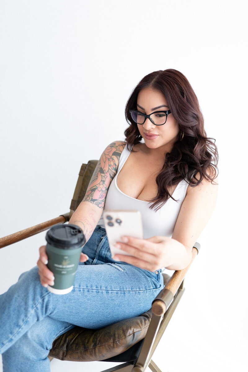erika on chair