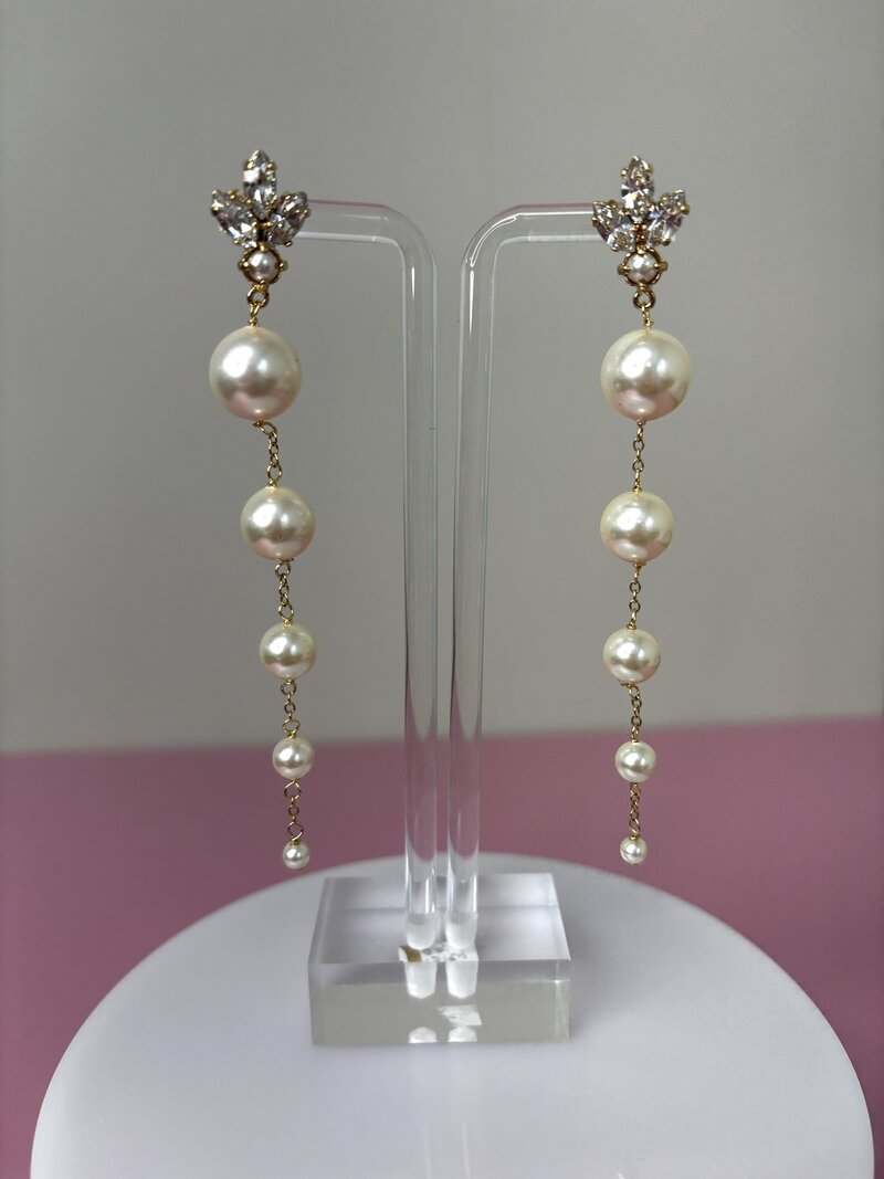 Miranda Long Pear Earring 2 Joanna Bisley deMelis Atelier