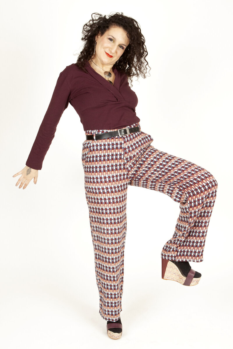 Pantalons aux imprimés colorés