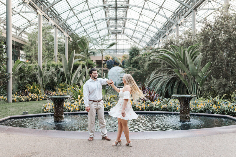 Longwood Gardens - Sonny and Brooke Engagement Session-15
