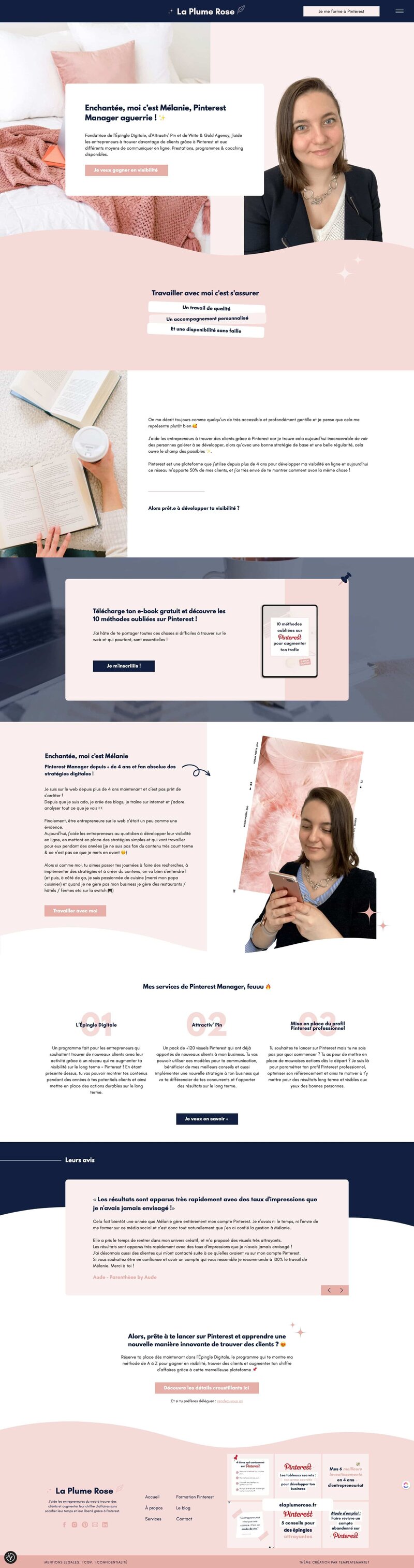 Template showit pour entrepreneur