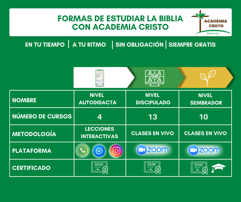 FORMAS DE APRENDER EN ACADEMIA CRISTO WFI