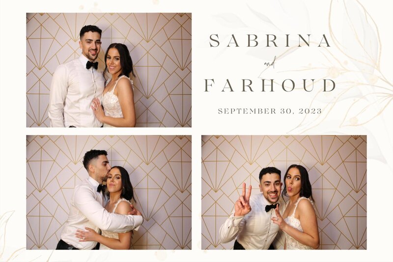 Wedding couple photo booth print at Chateau Laurier wedding in Ottawa.