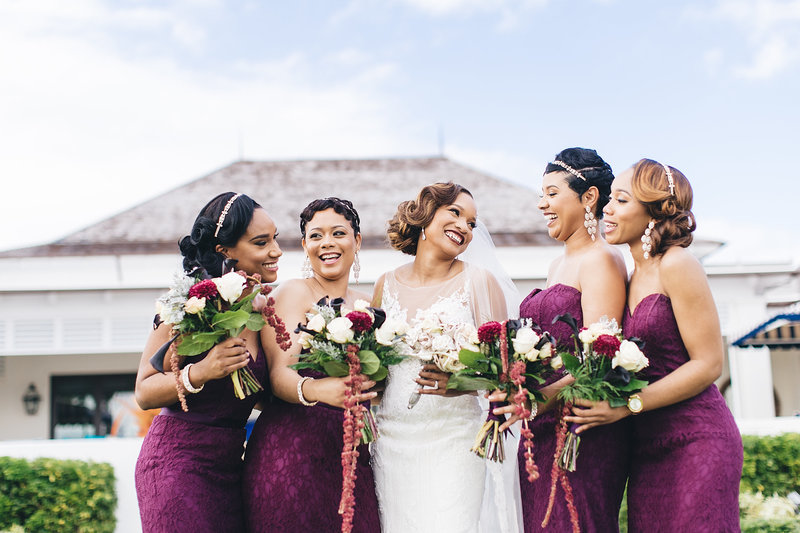 Elana Events bridal party in The Bahamas