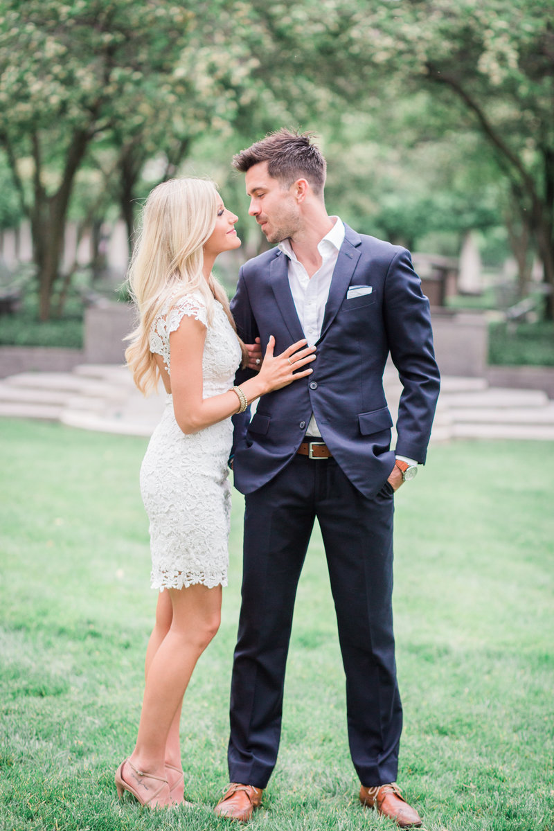 Upscale Engagement Wedding Photography at P&G Gardens in Cncinnati, Ohio
