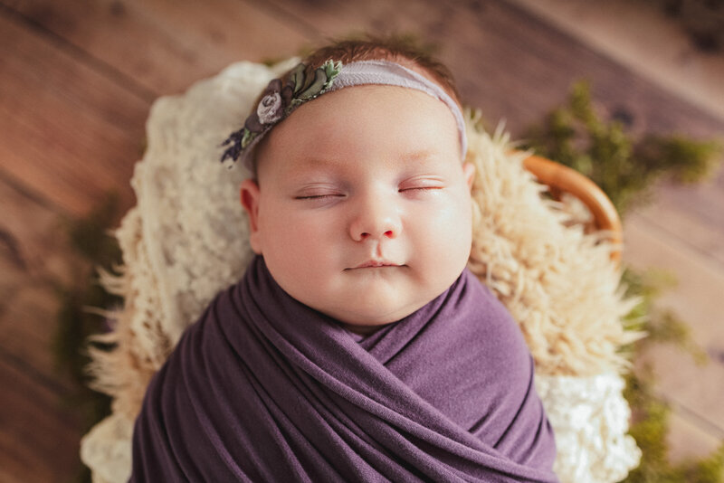 newborn baby girl photography indiana
