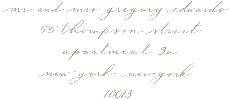Hopkins Calligraphy Style- Taupe