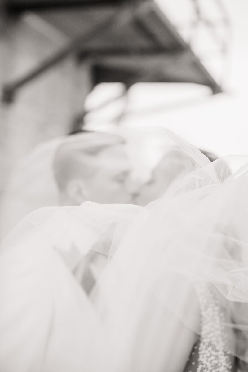 veil detail shot by Knoxville Wedding Photographer, Amanda May Photos