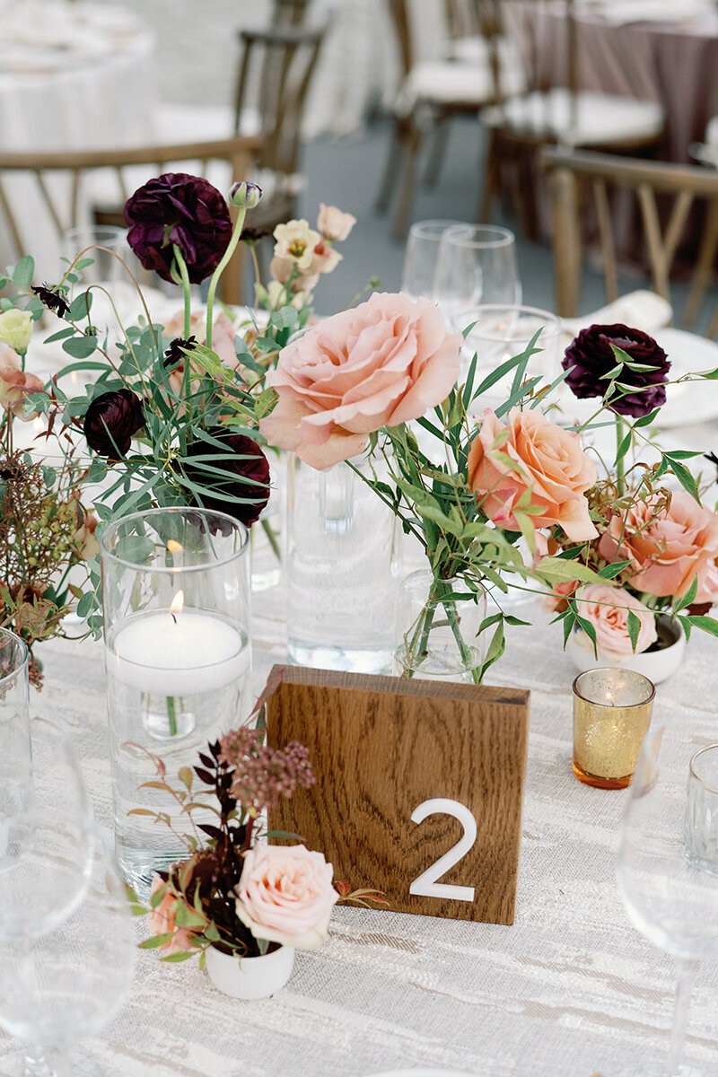 Fall Wedding table number