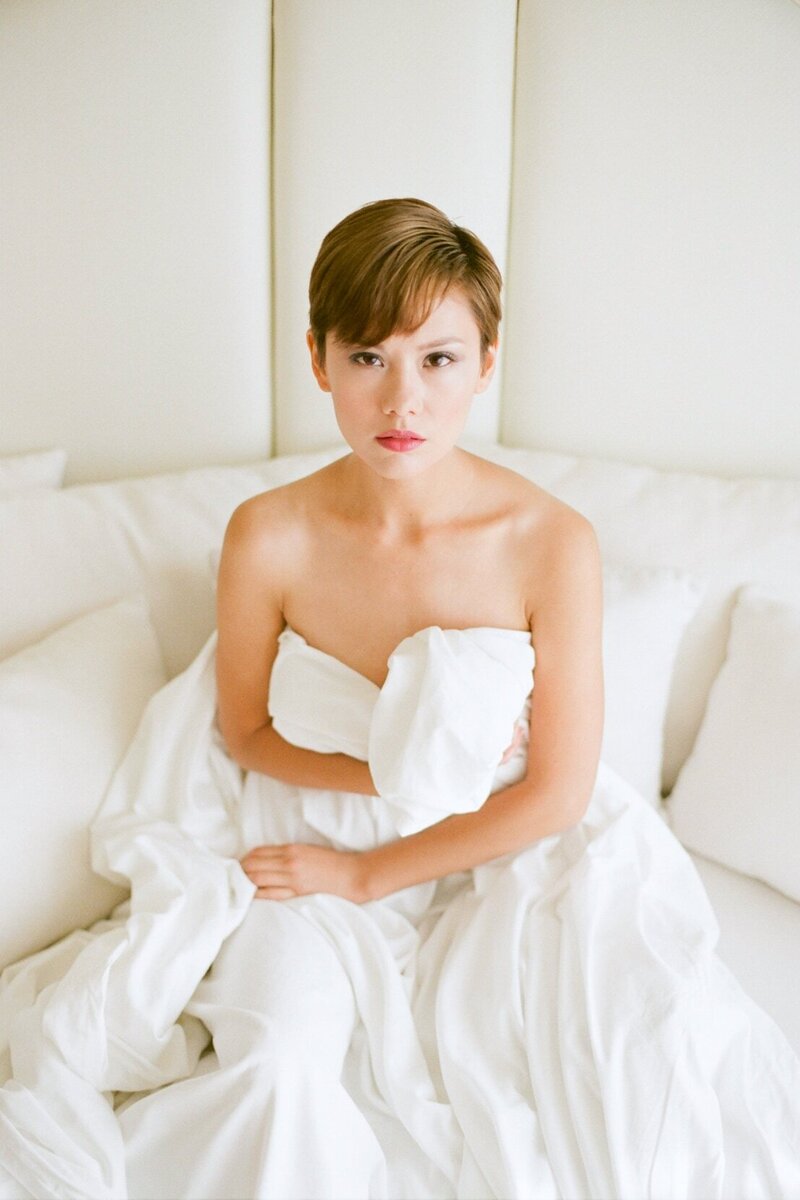 Hotel bridal boudoir minimalist modern