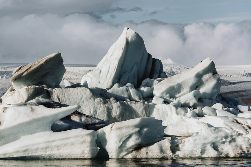 Jokulsarlon glacier lagoon icebergs for wedding photos in Iceland