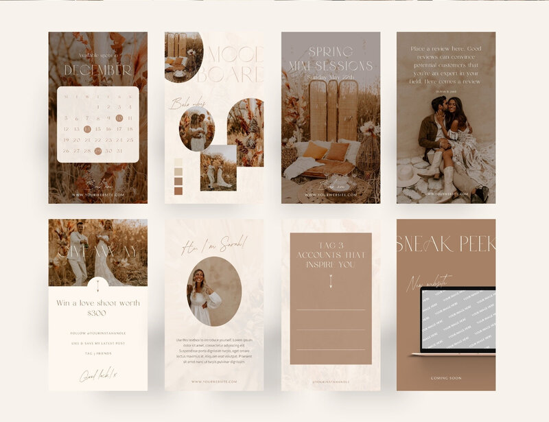 Boho Instagram templates Honey Seed 13