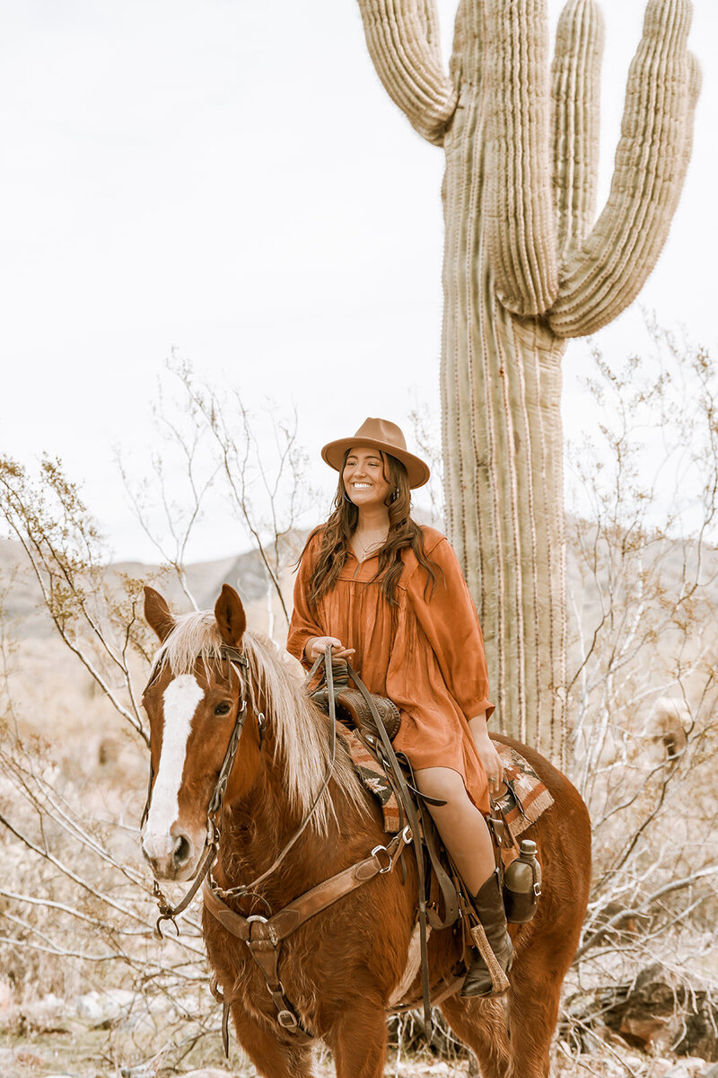 Julia DiGrazia riding a horse