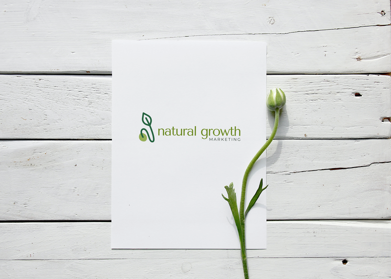 Natural growth marketing logo