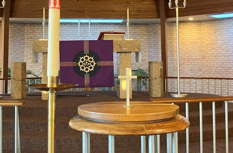Font and altar