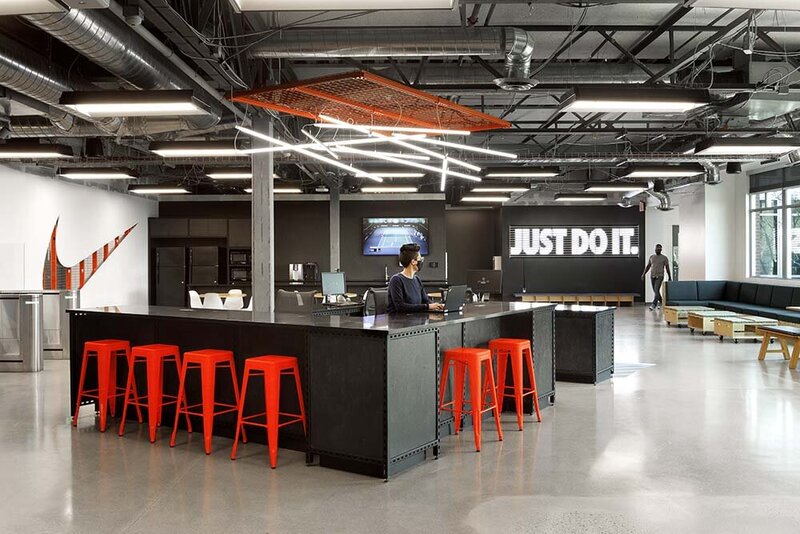 commercial design portfolio nike whq eagle hub