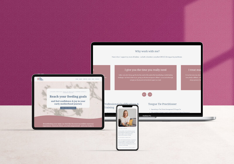 Website copy for lactation consultant