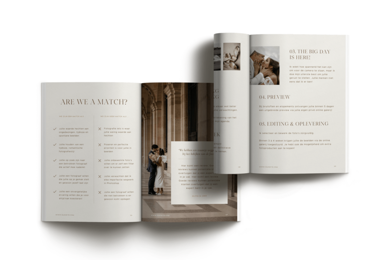Brochure template voor fotografen