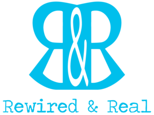 Logo with words "Rewired & Reel"