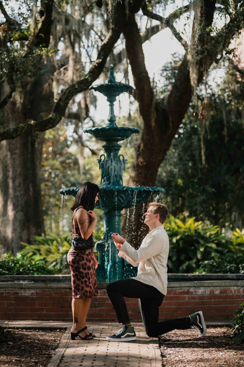 005_Downtown Savannah Surprise Proposal Photographer_