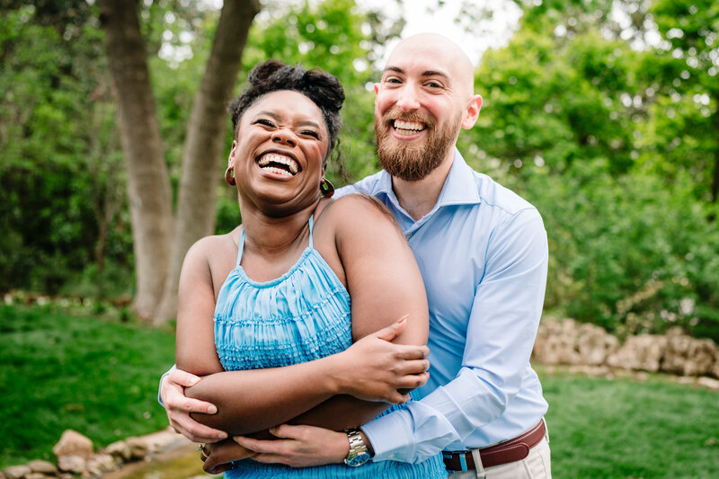 Fun Colorful Dallas Arboretum Wedding Photographer