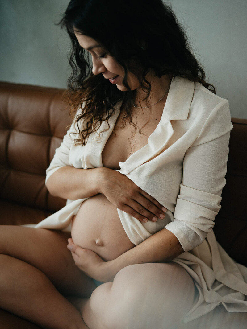 těhotenské boudoir focení